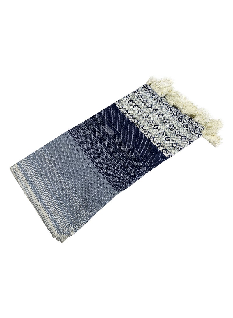 Handloom Cotton Bed Blanket Size 127 x 153 cm with an Elegant Design to Add a Touch of Luxury to Your Home. - Image 3