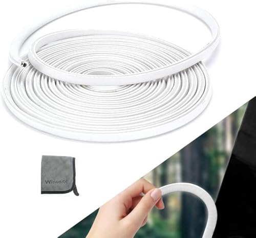 Winunite 328ft10m Car Door Edge Guards White Fits Most Vehicles No Glue UShaped Builtin Metal Clips Scratch and Chip Resistant Reduces Dings in Parking Lots
