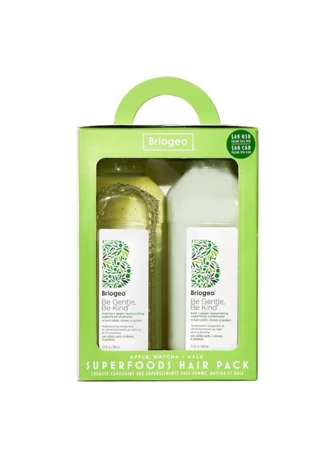 بريوجيو ثنائي شامبو وبلسم بريوجيو سوبر فودز™ بالتفاح والماتشا والكالي - Image 1