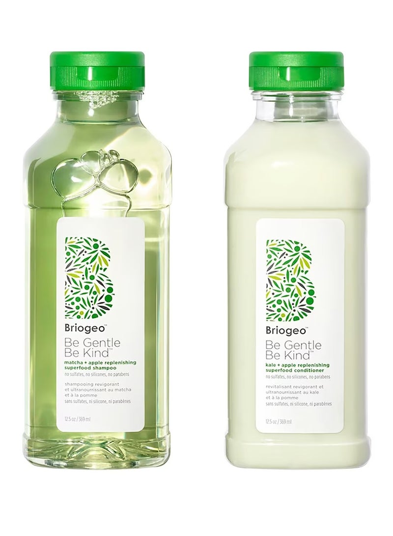 بريوجيو ثنائي شامبو وبلسم بريوجيو سوبر فودز™ بالتفاح والماتشا والكالي - Image 2