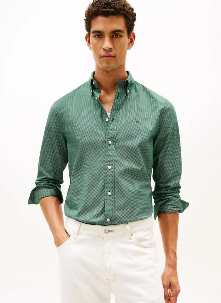 تومي هيلفيغر Logo Long Sleeve Shirt