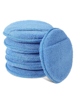 6 Pcs Microfiber Wax Applicator Pads with Finger Pocket for Car Polishing (5.1 inch) - pzsku/ZBE11F5B9EA0C4D316262Z/45/_/1733982867/3c12995f-3c2f-47e3-88dc-509bb5627c98
