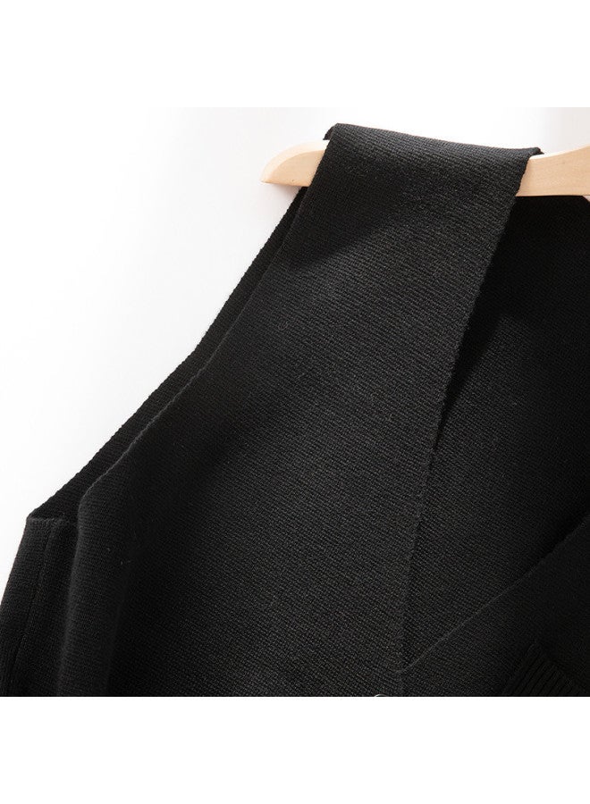 Fapai Wool Layering Hong Kong Style Lazy Outfit V-neck Loose Slimming Fake Pocket Knitted Vest Fashionable Youthful Waistcoat Women - Image 5