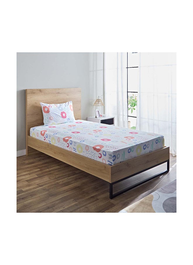 Home Box Nora Regina 2-Piece Single Microfibre Flat Sheet Set 240 x 160 cm  - Image 1
