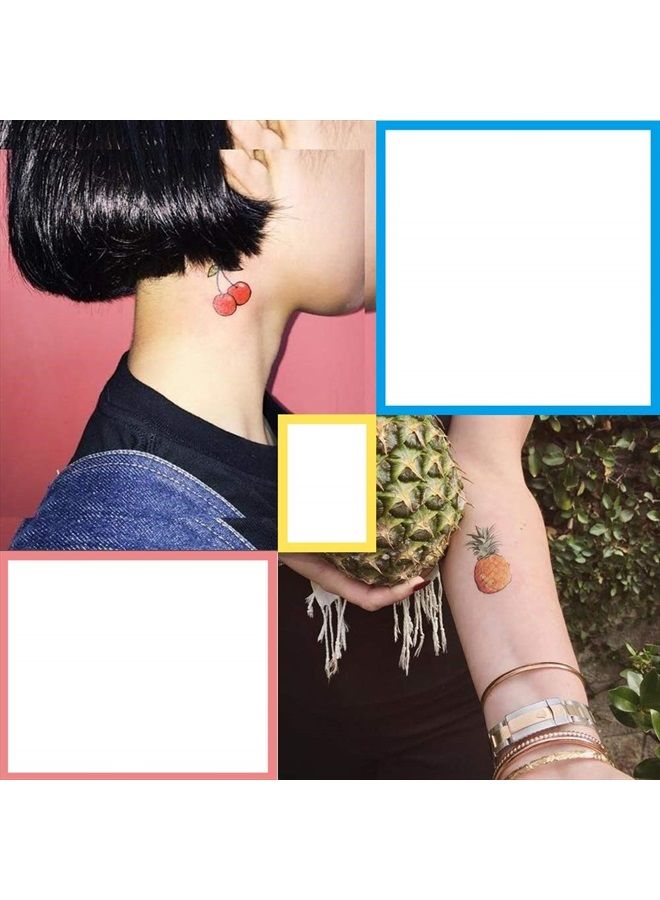 Ooopsi Fruit Temporary Tattoos for Kids - More Than 160 Tattoos (15 Sheets) - Waterproof Cartoon Summer Tattoos Sticker for Children Birthday Party Favors - Image 3