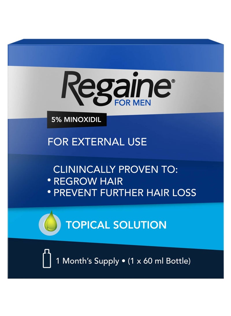 Regaine Men Extra Strength Scalp Solution 5% Minoxidil (60ml)  - Image 1