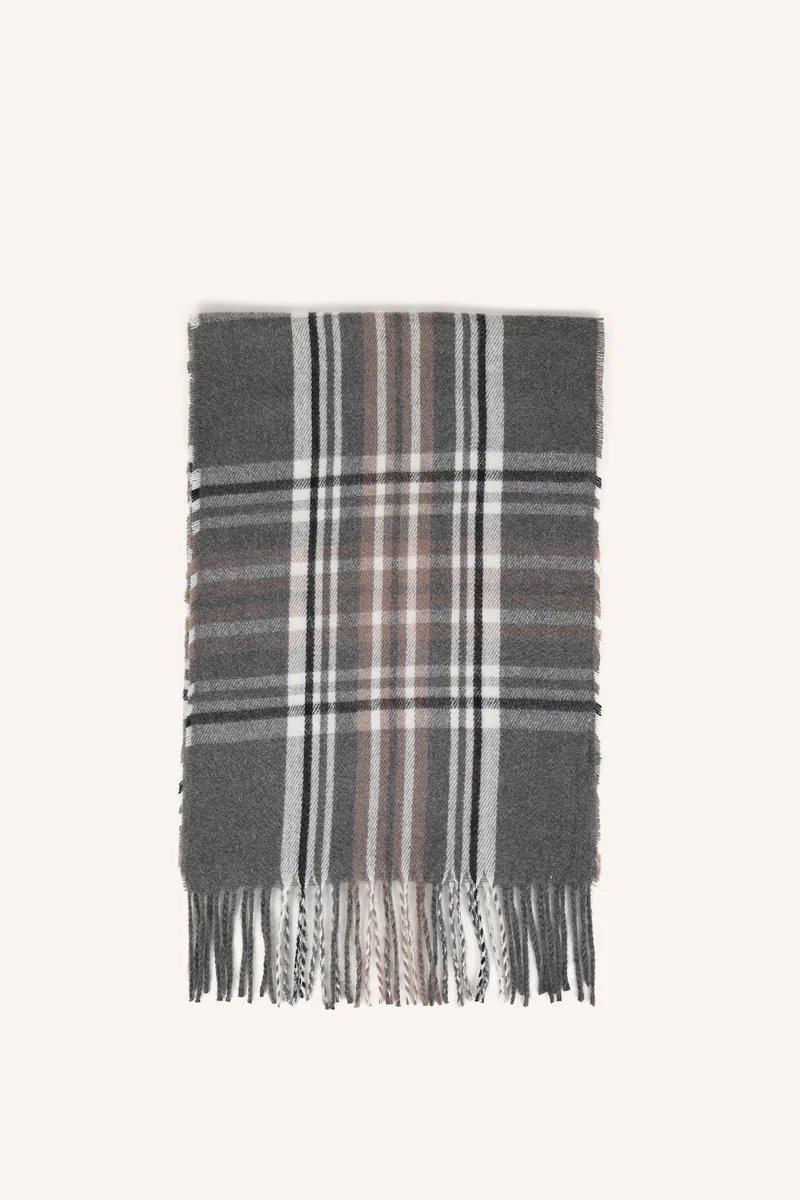 Defacto  Man Plaid Woven Scarf for Men | Best Price UAE