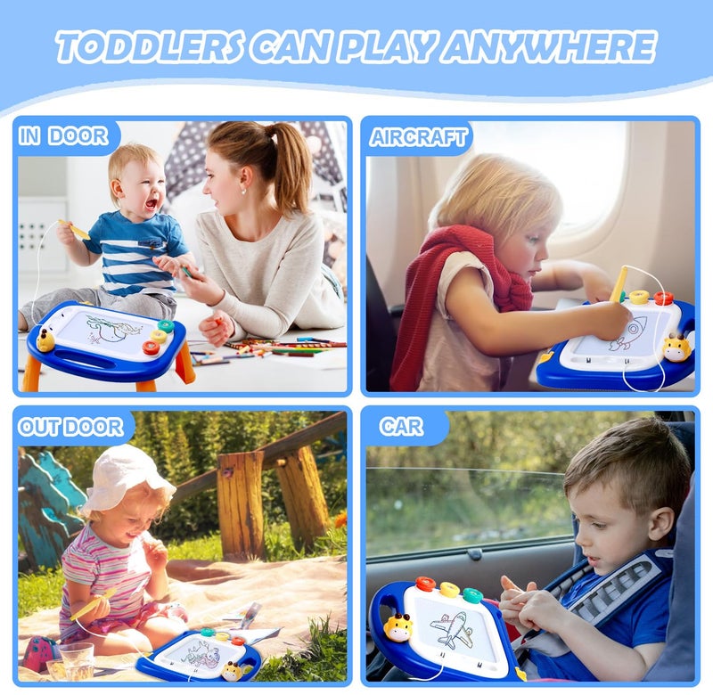 vusum Toddler Toys for 18M+ 2 3 Year Old Boys&Girls, Magnetic Drawing Doodle Board Kids Toy Etch A Pad Sketch,Toddle Boy Toy for Educational Learning of Age 18M+ 2 3 4 Boys & Girls Birthday - Image 5
