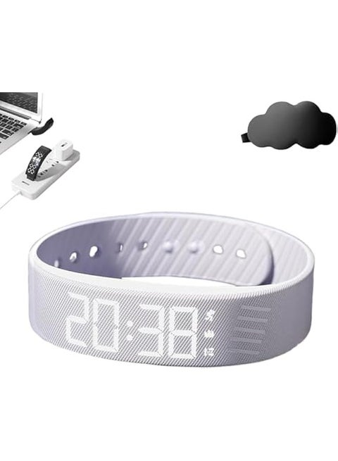 Generic Alarm Clock Watch Bracelet - New Silent Vibration Wake-Up Wristband | Alarms, Snooze-Free Smart Design for Deep Sleepers | USB Rechargeable, for Men & Women (White) | Best Price KSA | Riyadh, Jeddah Generic Alarm Clock Watch Bracelet - New Silent Vibration Wake-Up Wristband | Alarms, Snooze-Free Smart Design for Deep Sleepers | USB Rechargeable, for Men & Women (White) | Best Price KSA | Riyadh, Jeddah