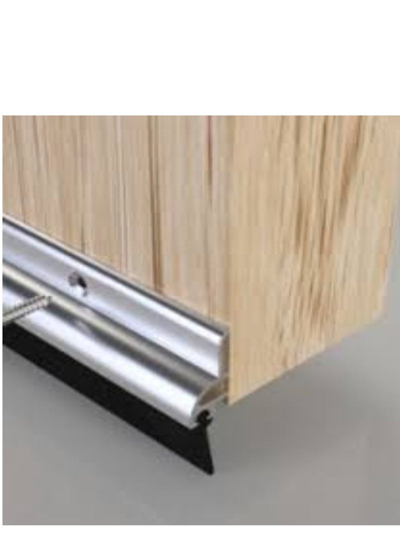 KNP KNP Door Seal Bottom Rubber with Screw Aluminum  - Image 1