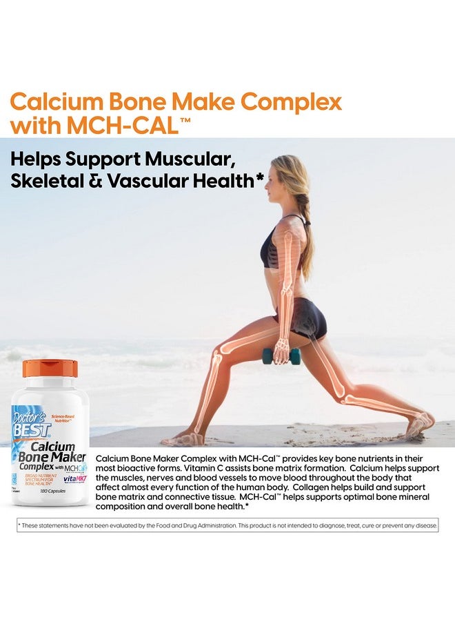Calcium Bone Maker Complex With Mchcal Supports Bone Health Muscular Skeletal & Vascular Health 180 Caps