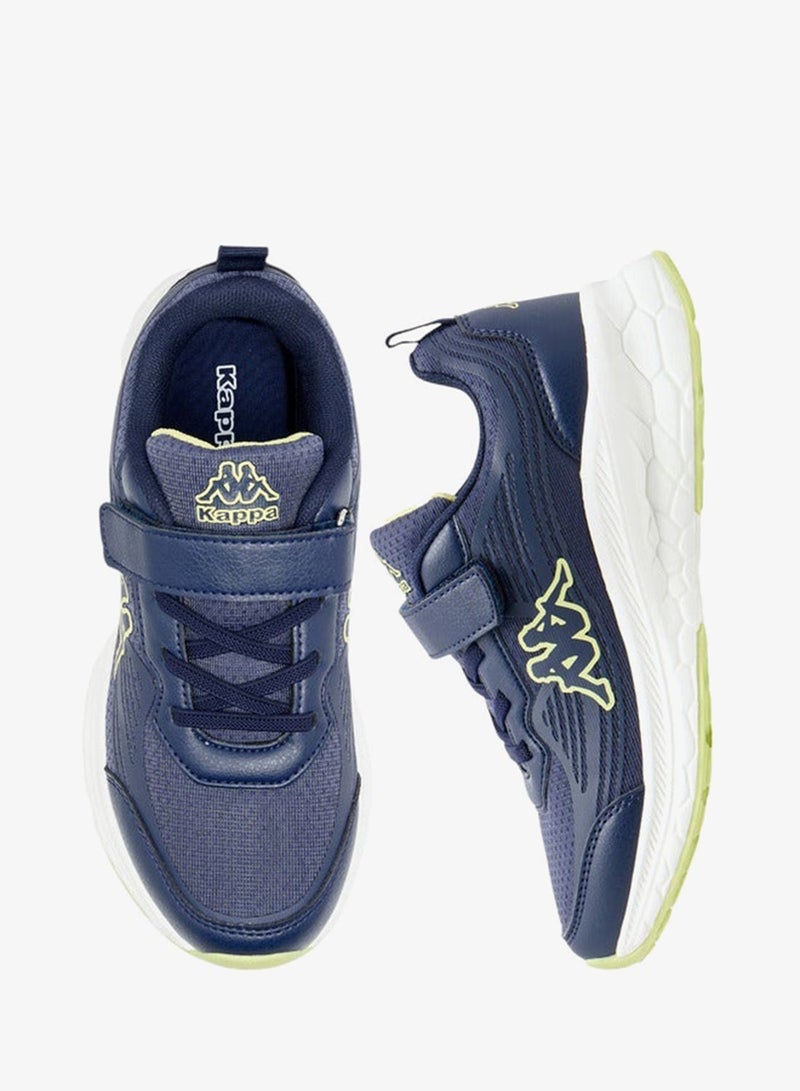 Kappa Boys' Logo Print Sports Shoes with Hook and Loop Closure - Image 1