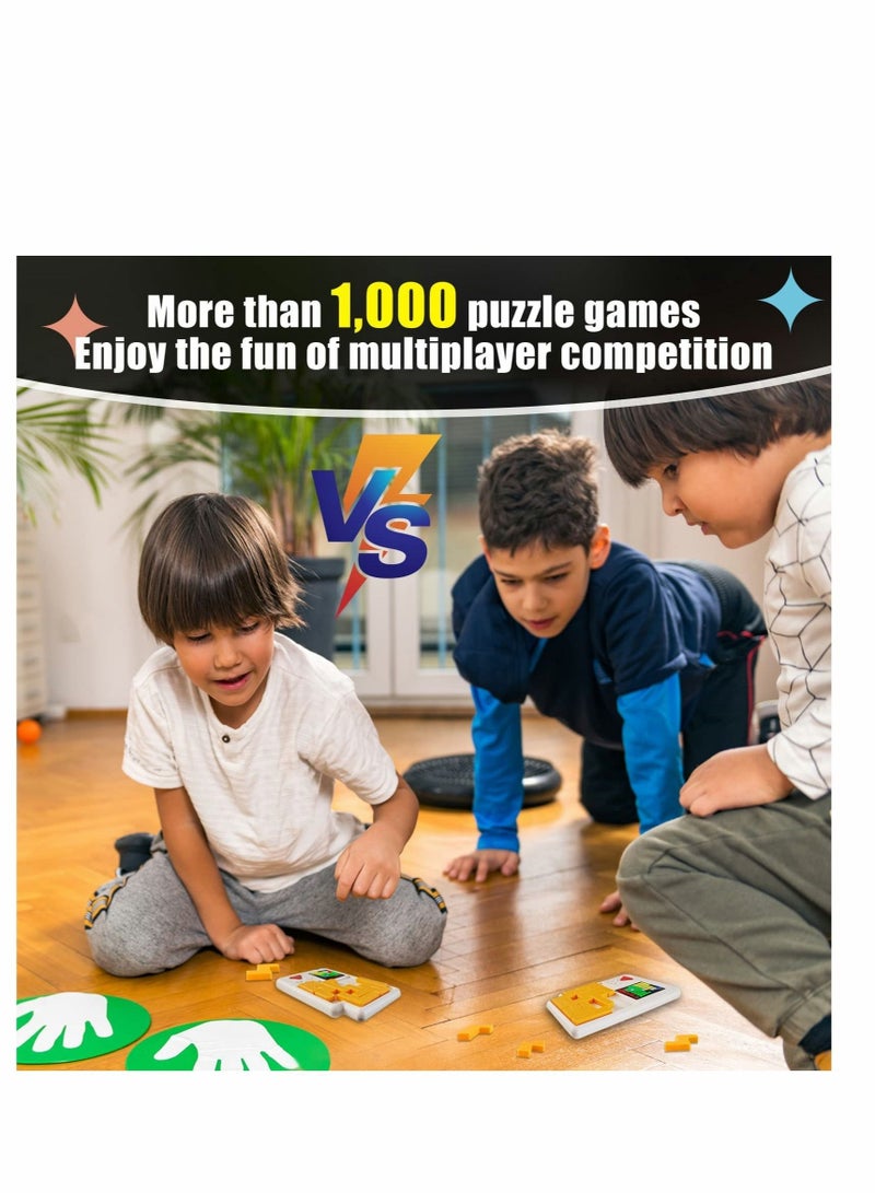 SYOSI Logic Puzzle Slide Games Brain Toy, 1000+ Levelled Up Challenges Brain Teaser Puzzles, Interactive Fidget Handheld Game Console, Electronic Education Travel STEM Preschool Toys  - Image 2