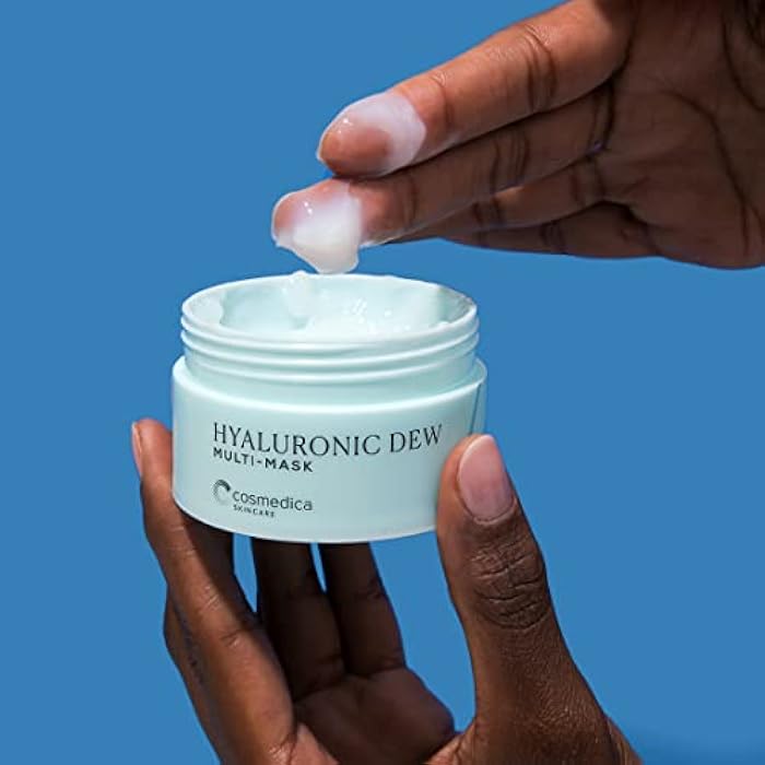 Cosmedica Skincare Hyaluronic Acid Dew Mask - Multi-purpose hydrating facial mask, overnight moisture sleeping pack and face spot treatment for dry skin mask treatment 1.76oz (1 pack) - Image 3