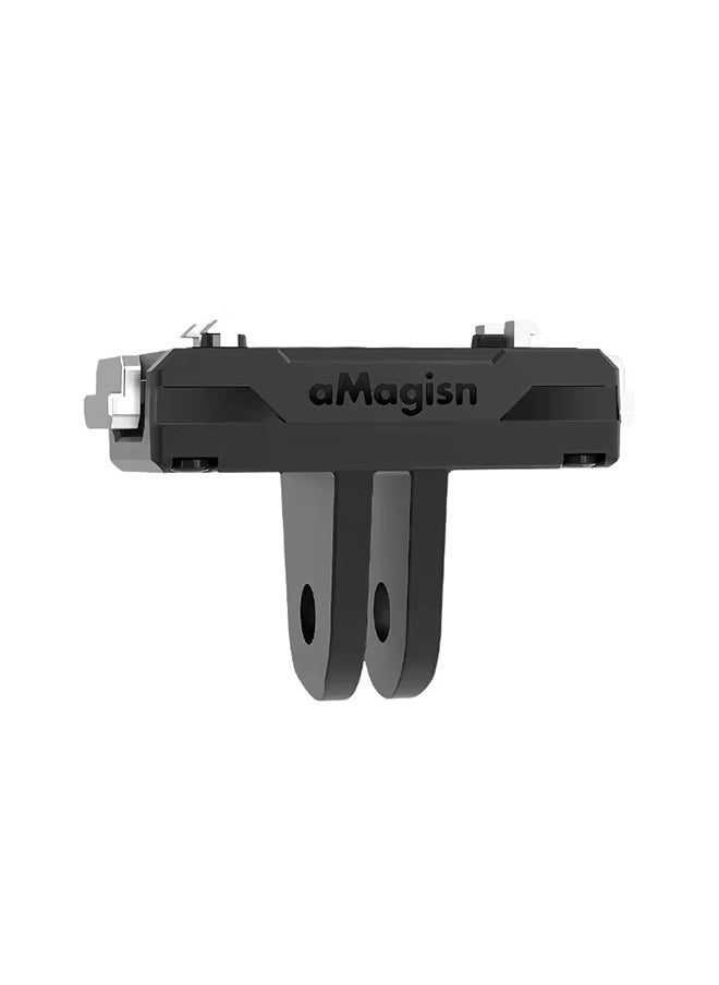 Magisn Quick Release Mount for Insta360 X5,Plastic Magnetic Base with 1/4 and 2-prong Adapter for Insta 360 X5 Accessories