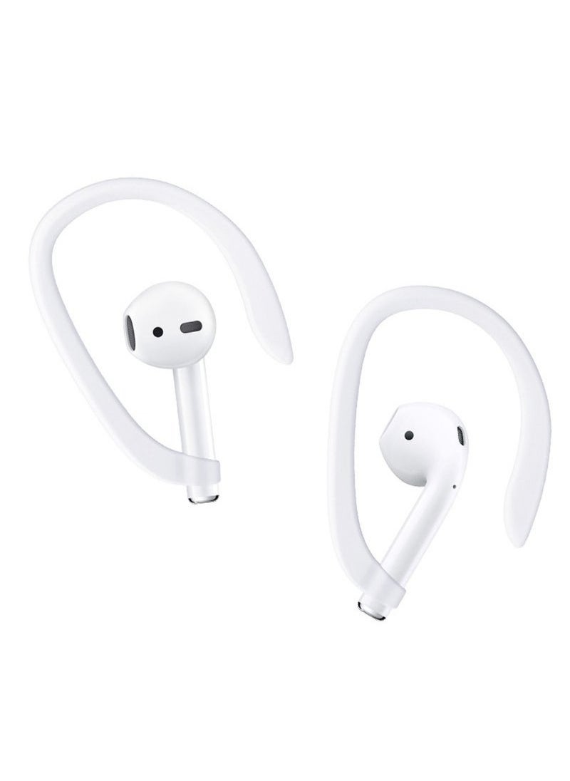 OMEVE Ear Hooks Compatible with Apple AirPods 1,2,3,Pro and Pro 2,Anti-Slip Sports Ear Hooks for AirPods 1,2,3 Pro and Pro 2-White  - Image 2
