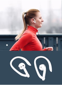 OMEVE Ear Hooks Compatible with Apple AirPods 1,2,3,Pro and Pro 2,Anti-Slip Sports Ear Hooks for AirPods 1,2,3 Pro and Pro 2-White  - Image 1
