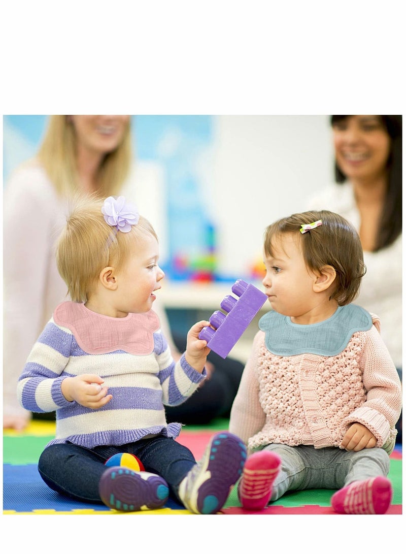 Y&D 6 Packs Baby Bibs Waterproof Bandana Drool Bib For Toddler Boys Girl 0-6 Years - Image 4