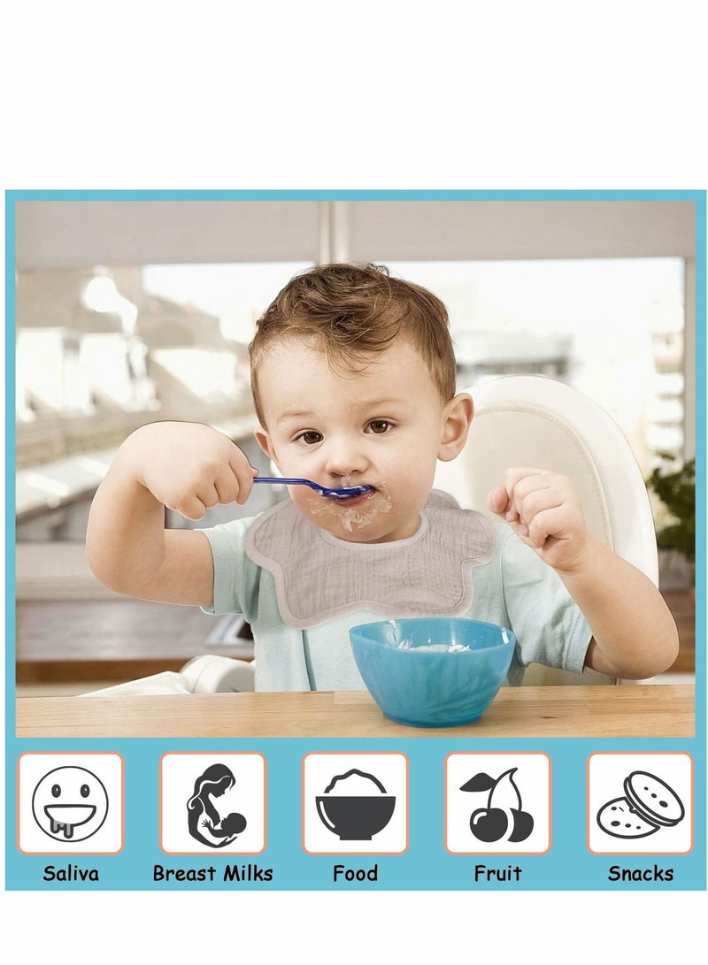 Y&D 6 Packs Baby Bibs Waterproof Bandana Drool Bib For Toddler Boys Girl 0-6 Years - Image 2