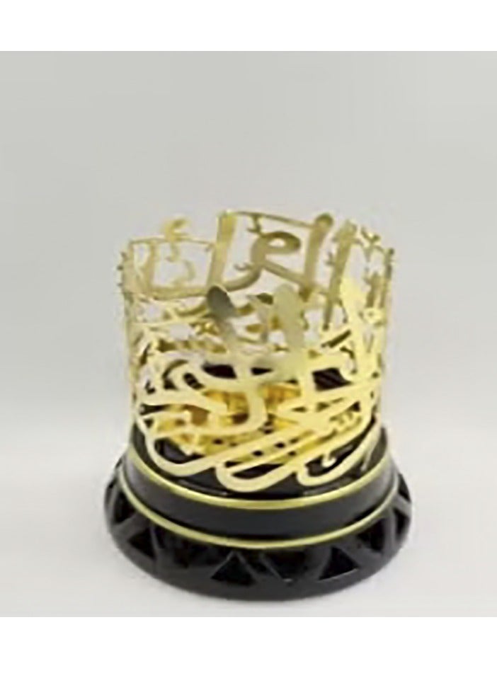 Y&D Luxury Incense Burner Black/Gold Censer Incense Mabkhara for Halls, Houses, and Mosque Home Decor Ideal for Wedding Gifts Yoga Spa Aromatherapy Office and Home Decor
