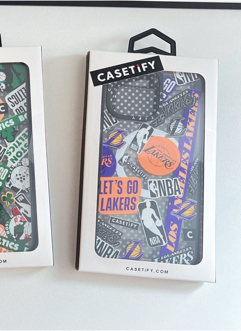 Casetify - iPhone 15 Pro Max Case NBA LAKERS Mania Case Magnetic Magsafe MagFit Anti-Yellowing Technology Cover - Image 1