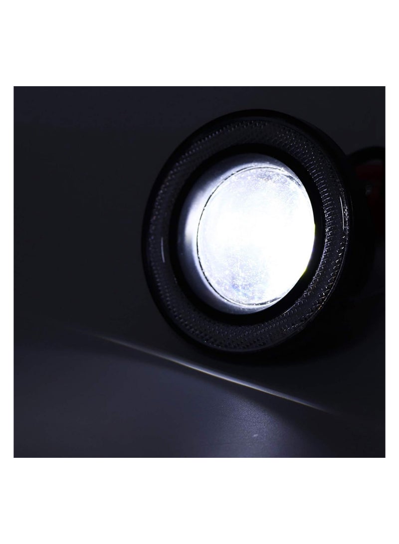 SHEZA STAR Fog Light A Pair of 3.5 Inch LED Headlight Angel Eyes with Universal COB Replacement Assembly for Truck SUV Car (White Light) - Image 5
