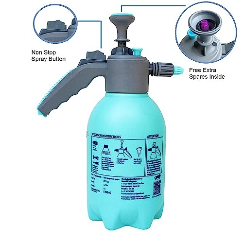 STOIC Rhino Heavy Duty Sprayer 2.2 Liter & Trigger Sprayer 500 Ml Combo Pack Spray Bottle For Plants With Adjustable Nozzle For Jet & Mist Flow | Suitable For Watering, Glass Cleaning & Car Wash - Image 4