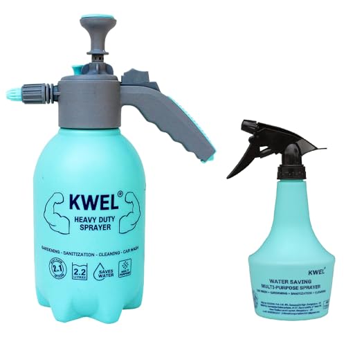 STOIC Rhino Heavy Duty Sprayer 2.2 Liter & Trigger Sprayer 500 Ml Combo Pack Spray Bottle For Plants With Adjustable Nozzle For Jet & Mist Flow | Suitable For Watering, Glass Cleaning & Car Wash - Image 1
