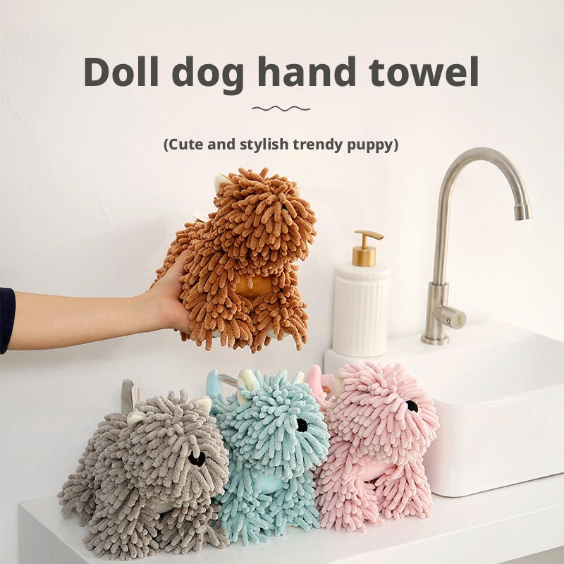 Cartoon Animal Chenille Hand Towel Plush Toy - Image 2