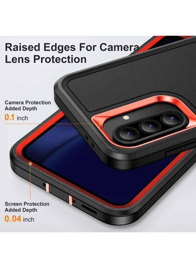 S-TOP Case For Samsung Galaxy A56 5G Rugged PC Hybrid Silicone Phone Case with Holder - Image 5