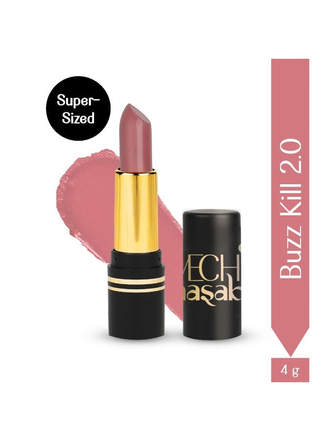 LoveChild Masaba Full Pocket Lipstick, Pink Nude Matte Bullet Lipsticks For Women, Hydrating & Nourishing With Long lasting Formula Upto 6-Hours, Buzz Kill 2.0, 4g - Image 3