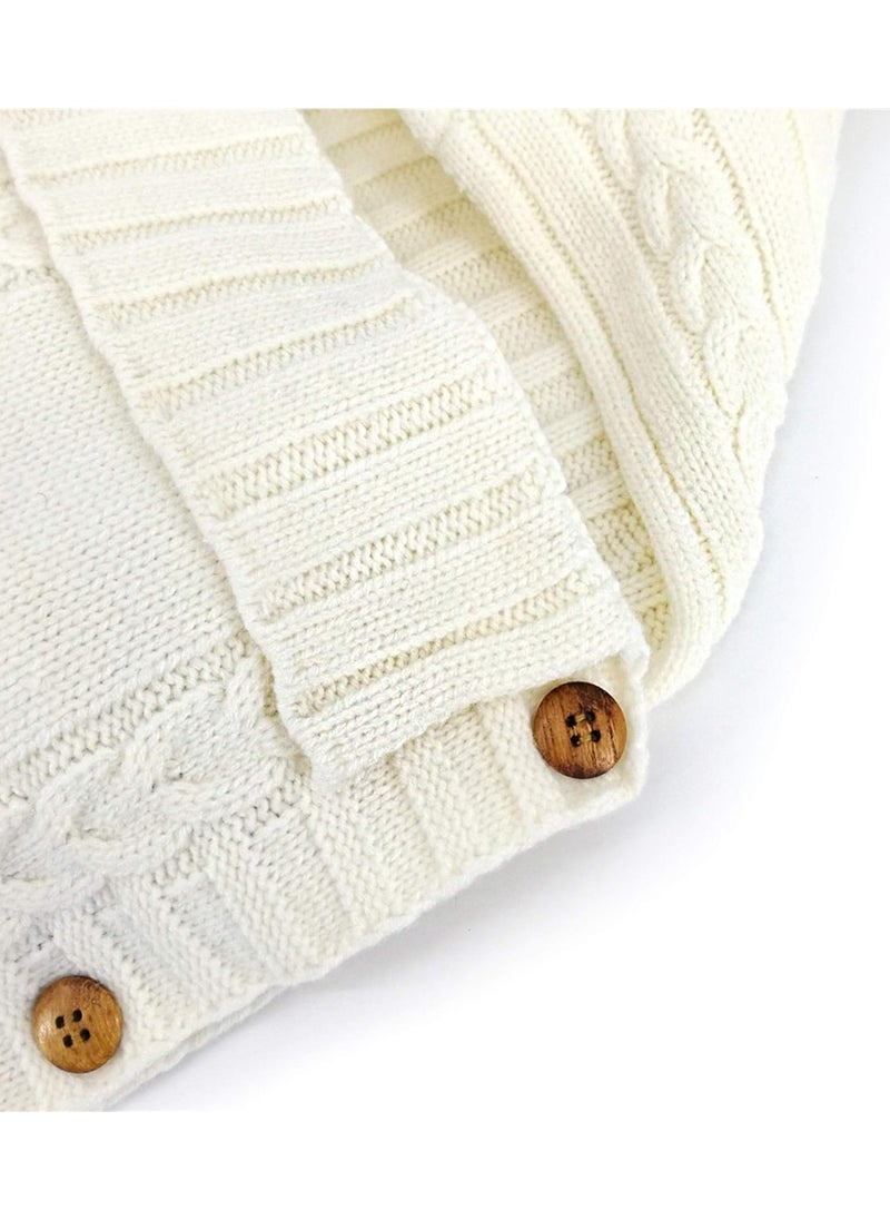 Generic Newborn Baby Wrap Swaddle Blanket Knit Sleeping Bag Receiving Blankets Stroller Wrap for Baby  - Image 4