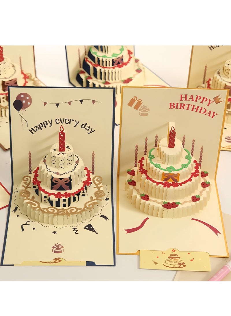 Generic Beauty 3D Pop up Card with Envelopes, Pop Up Birthday Cards,Laser Cut Greeting Paper Cards for Men, Women, Boys, Girls and Kids (brown)  - Image 5