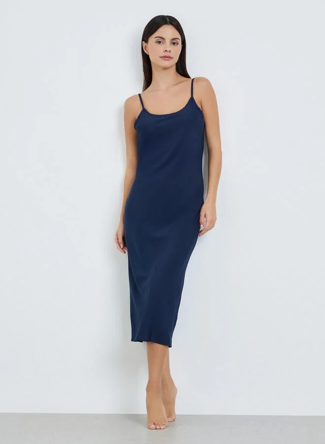 Styli Pack of 2 - Solid Strappy Slip Dress