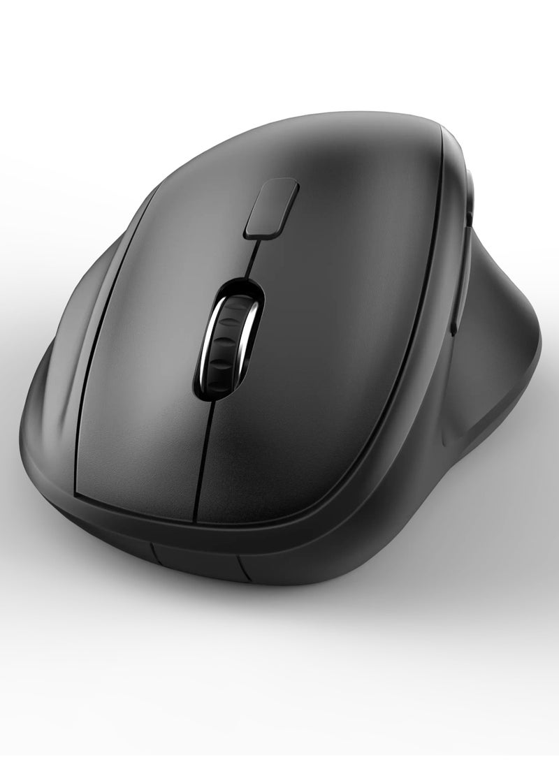 مايكروباك ماوس لاسلكي RF 2.4G Micropack MP-V01W - مريح، 6 أزرار، دقة 1600 DPI، أسود - Image 2