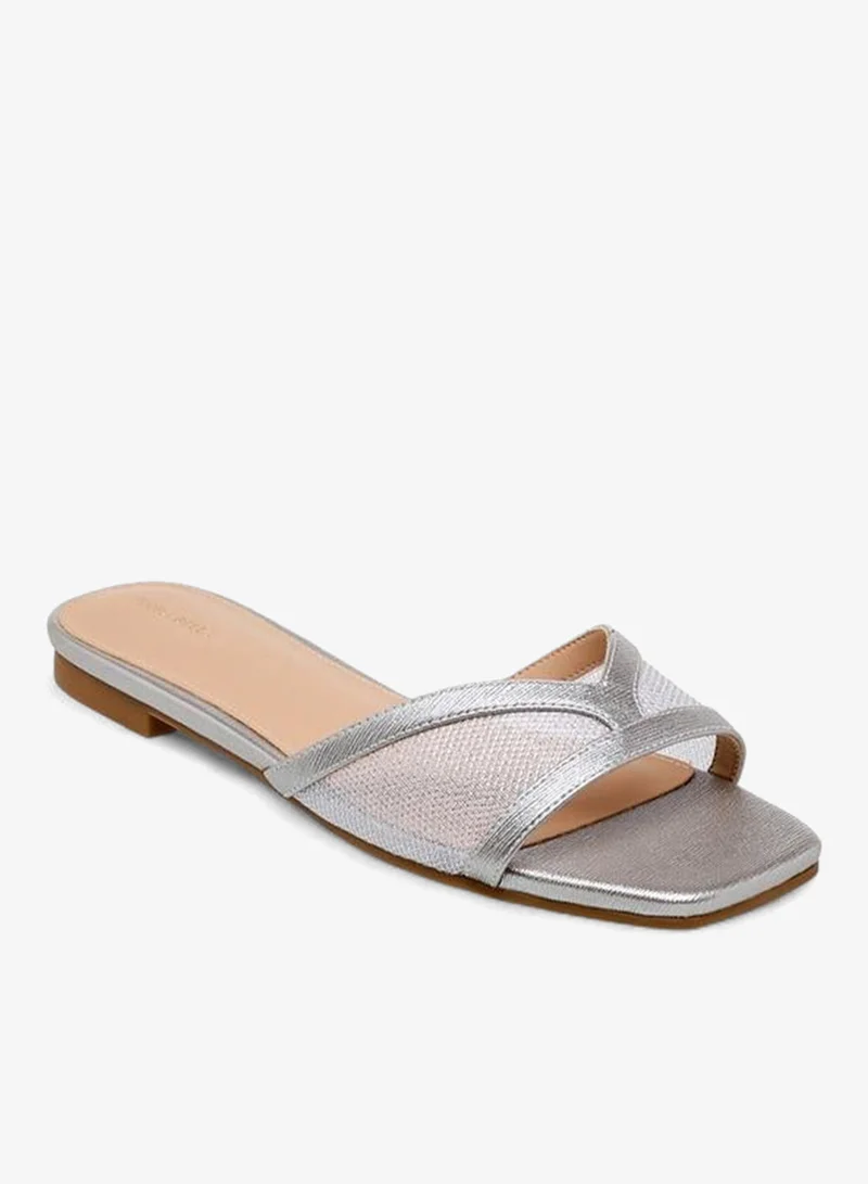 Flora Bella By Shoexpress Women Mesh Panel Slide Sandals Ramadan Collection