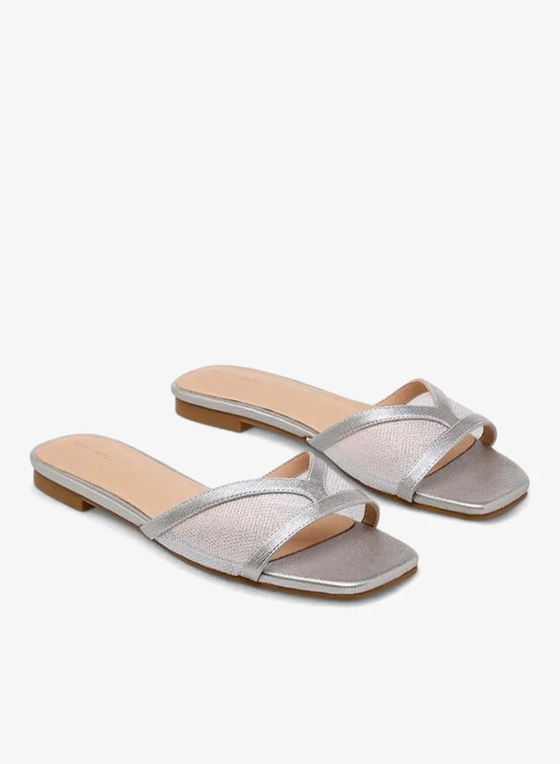 Flora Bella By Shoexpress Women Mesh Panel Slide Sandals Ramadan Collection