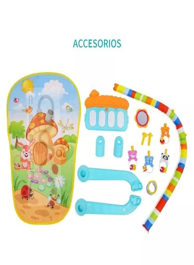 Dorytoys Dorytoy Baby Piano Play Gym Activity Mat with Music & Hanging Toys, Tummy Time Center, Infant Development Newborns 0-12 Months - Image 4