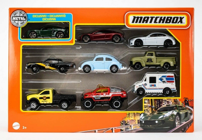 Matchbox 9 Car Gift Pack, X7111 - Kids, Multicolor - Image 2