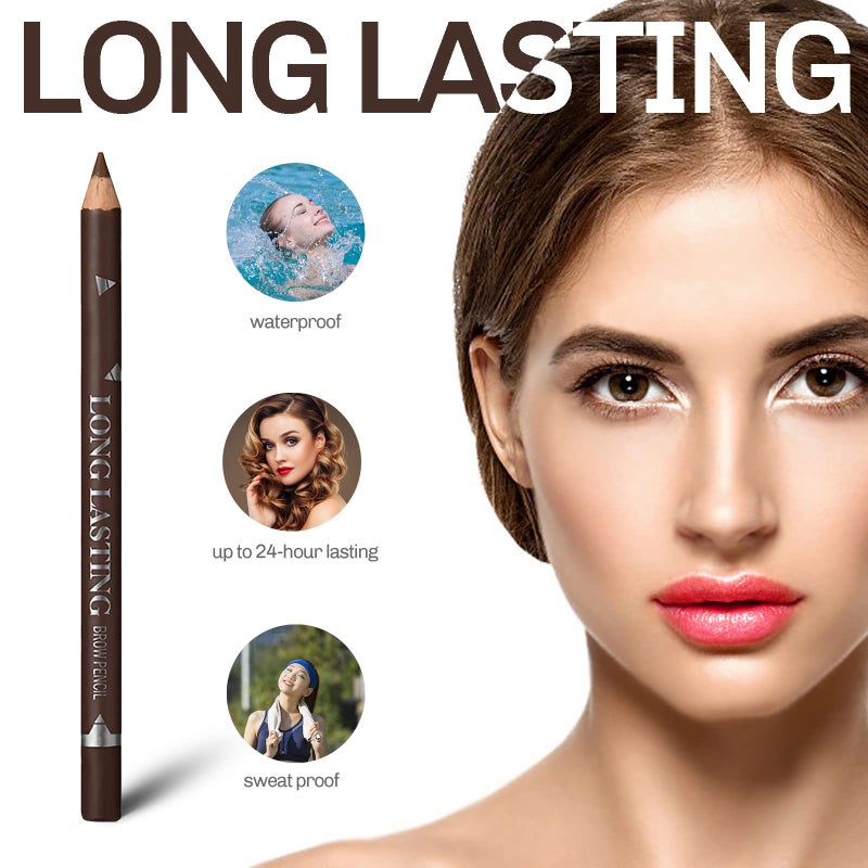 SUMEITANG 12 Pcs Brown Eyebrow Pencil Eyeliner Makeupï¼ŒSoft Texturedï¼ŒEasy to Colorï¼ŒLong Lastingï¼ŒWaterproof Eyebrow Pen for Fills in Sparse Areas and Gapsï¼ŒCreate a Natural Eye Brow - Image 4