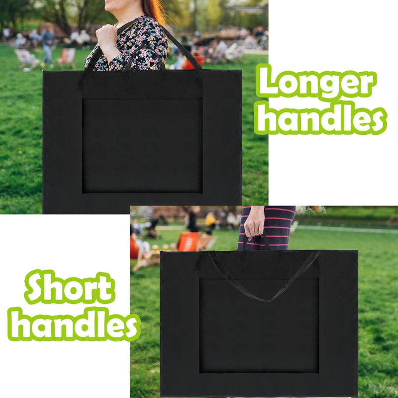 BUSOHA Large Art Portfolio Tote Bag with Nylon Shoulder,24X 36 Inch Light Weight Waterproof Poster Board Storage,Portfolio Folder for Artwork Poster, Sketching,Student Art Portfolio,Drawing - Image 4