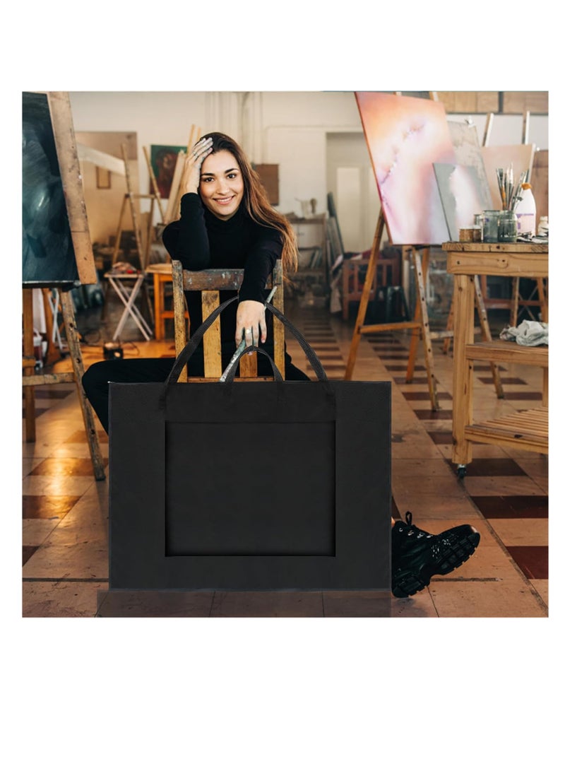 BUSOHA BUSOHA Large Art Portfolio Tote Bag with Nylon Shoulder,24"X 36" Light Weight Waterproof Poster Board Storage,Portfolio Folder for Artwork Poster, Sketching,Student Art Portfolio,Drawing  - Image 2