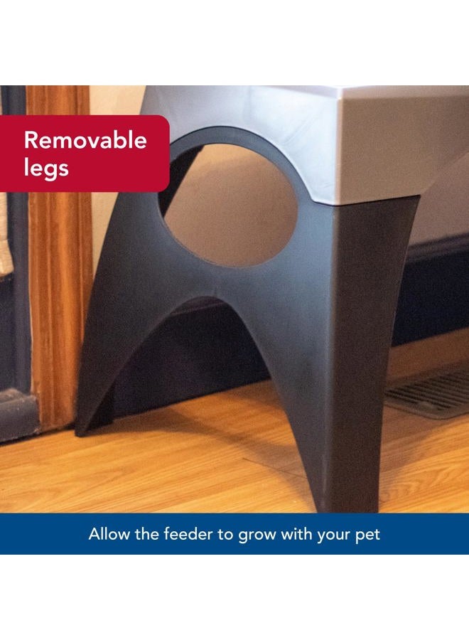 Coastal Pet - Maslow - Elevated Feeder - Single Pack, Grey and Black, Medium - Image 4
