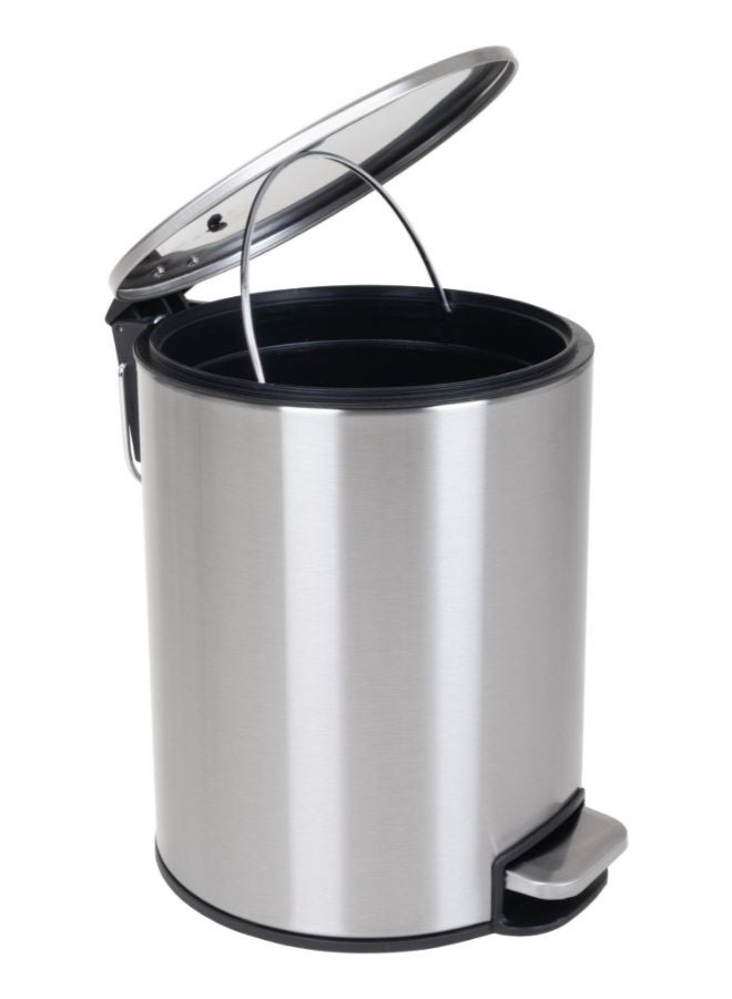 Orchid ORCHID Stainless Steel Classico 5L Pedal Bin, Soft-Close Trash Can, Compact and Modern for Bathroom, Kitchen, or Office  - Image 3