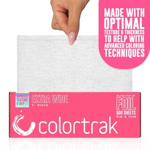 Colortrak Hair Coloring Popup Foil Box - Extra Wide 9-Inch X 10.75-Inch Sheets, Professional and Convenient, Pre-Cut and Easy to Grab During Processing, 500 Sheets Per Box - Image 2