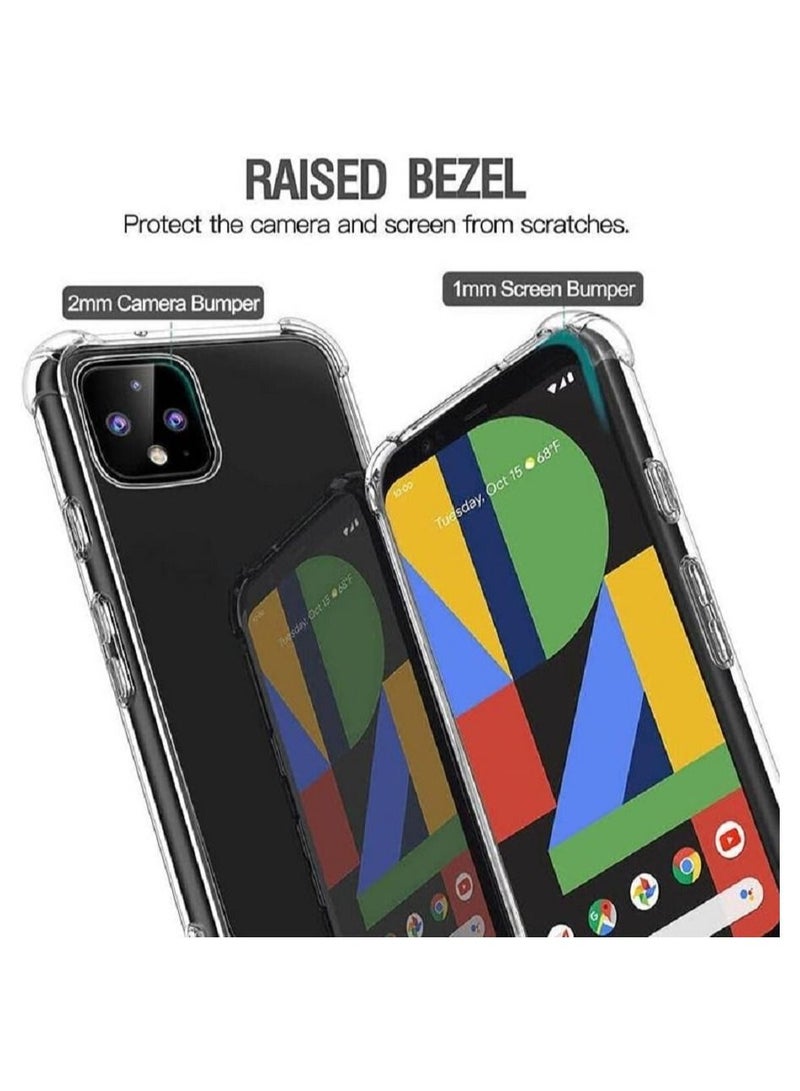 vesus ANTI-SCRATCH CLEAR TPU BACK COVER WITH CORNER BUMPERS FOR GOOGLE PIXEL 4 - Image 3