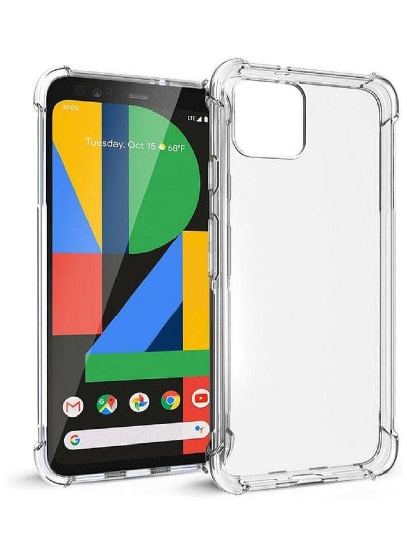 vesus ANTI-SCRATCH CLEAR TPU BACK COVER WITH CORNER BUMPERS FOR GOOGLE PIXEL 4 - Image 1