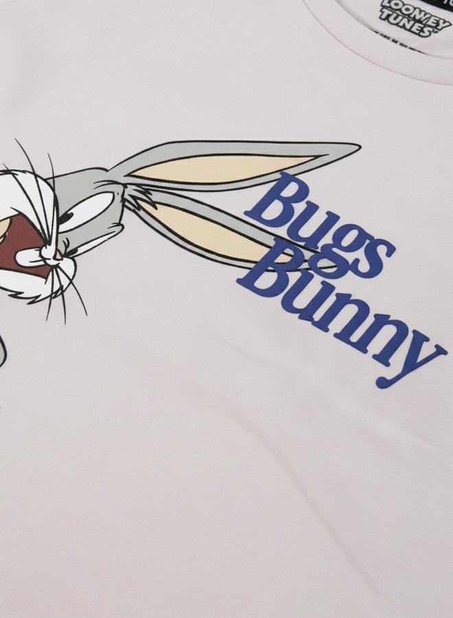 Looney Tunes Graphic Print Round Neck Fashion T-shirt - Image 3