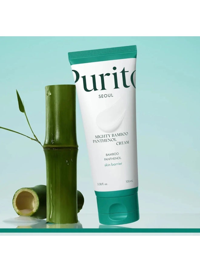 PURITO Mighty Bamboo Panthenol Cream, Glow Cream, Skin Barrier Repair, for All Skin Types, Daily Face Moisturizer, Glass skin, Vegan, Korean Skin Care 3.38fl.oz / 100ml - Image 2