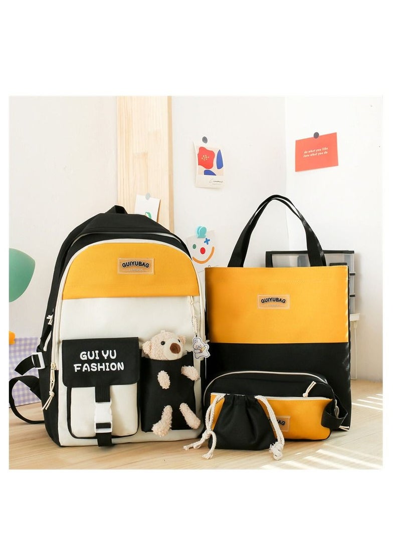 GUIYUBAG 4-Piece Schoolbag Set 